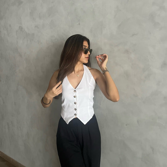 Geneva Vest - White