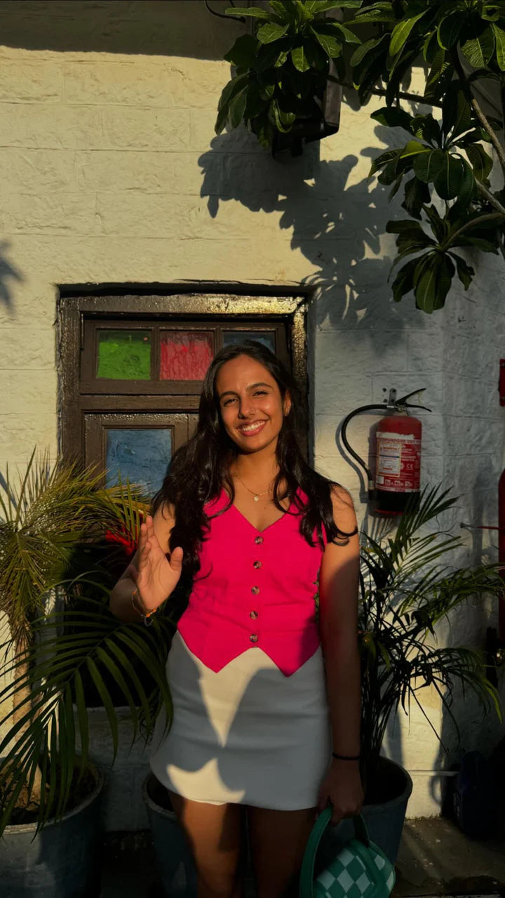 Geneva Vest - Hot Pink