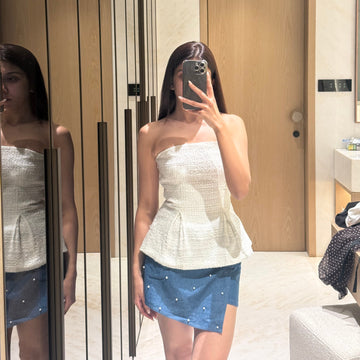 Washed Celestial Skort