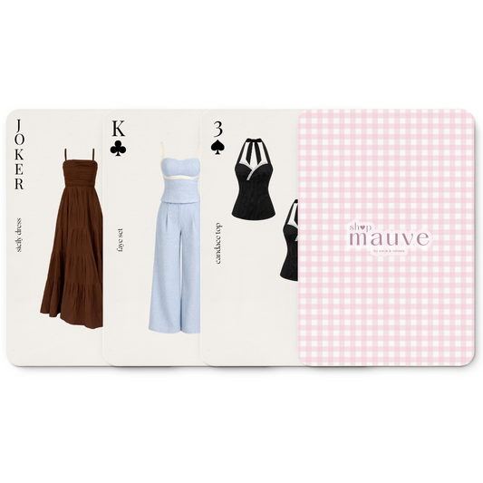 Shop Mauve Playing Card Set