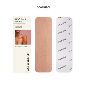 Body Tape Pre-Cut Strips 7.5cm width Sweatproof (Pack of 10)
