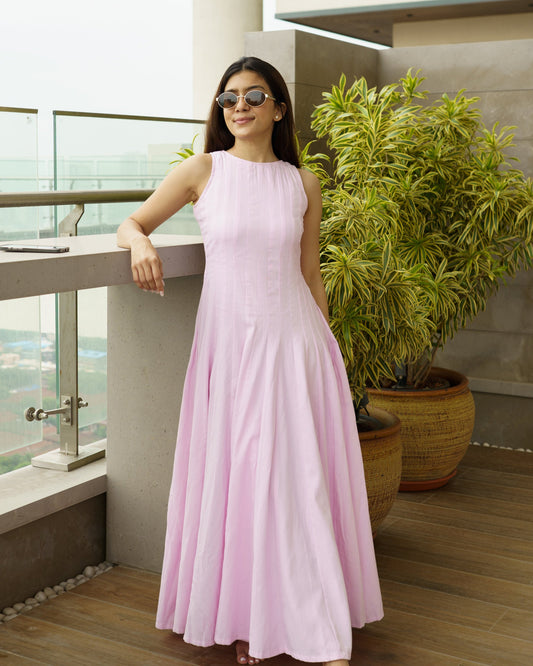 Nara Panel Dress (Pink)