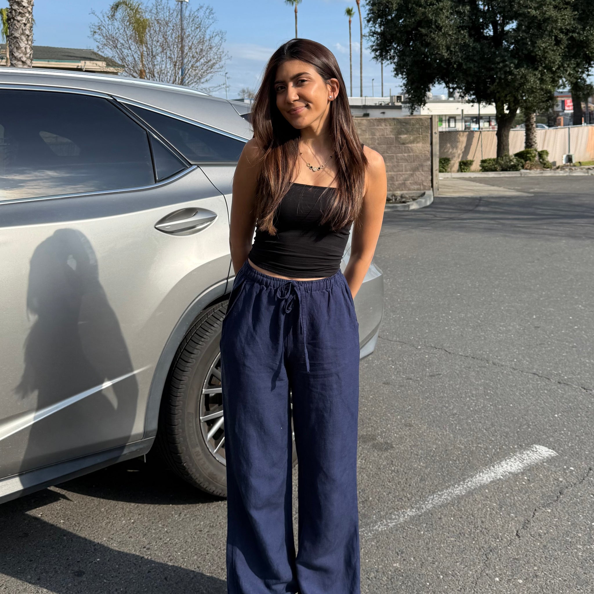 Blue Staple Pants