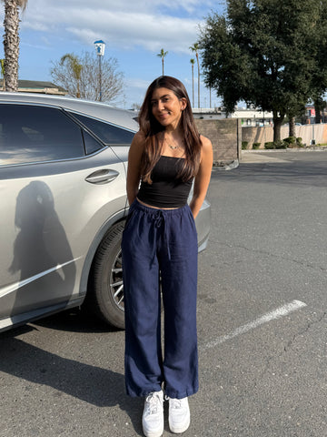 Blue Staple Pants