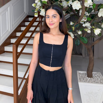 Blush Top Black