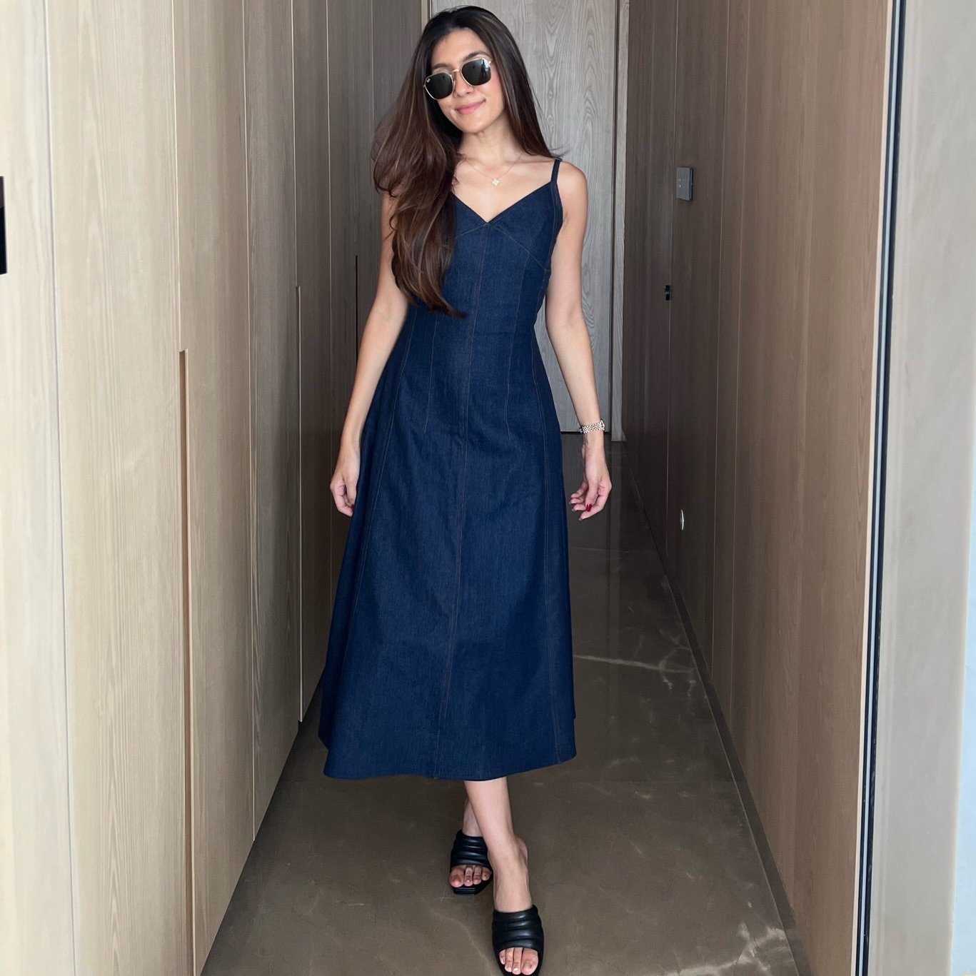 Kaia Blue Short Dress main image 1