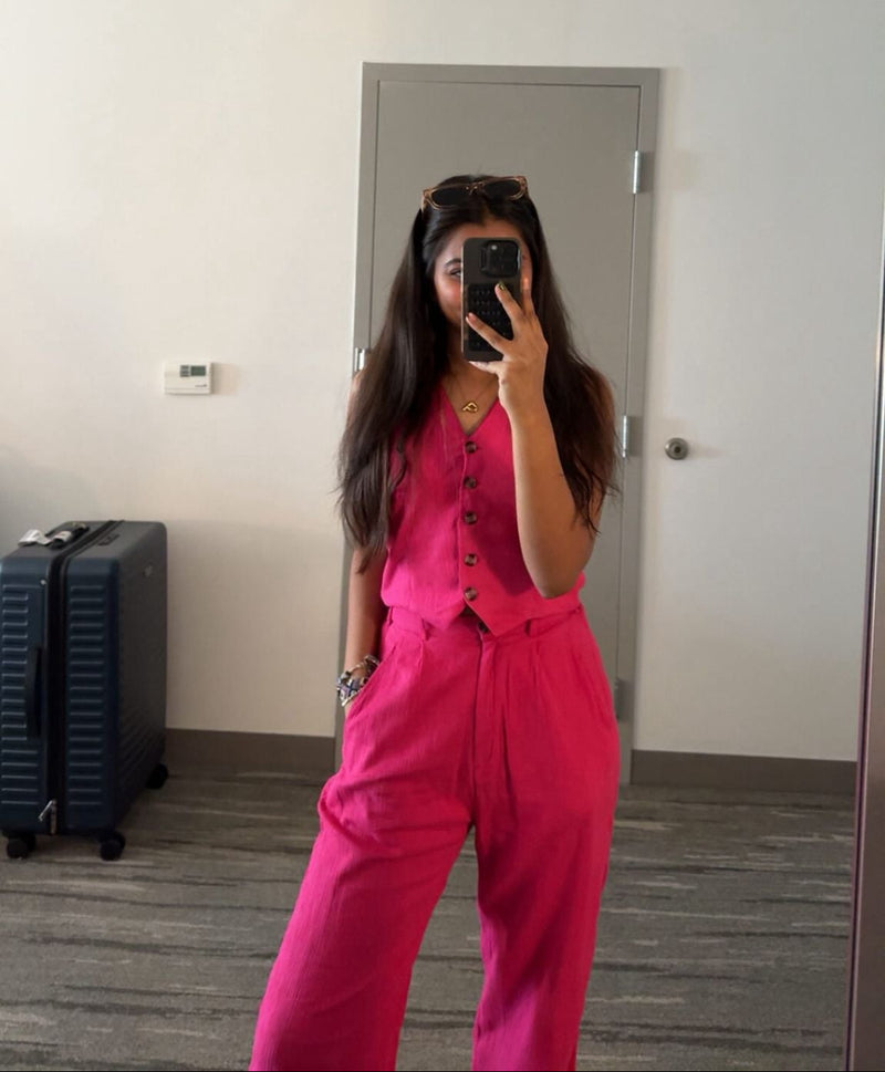Geneva Vest - Hot Pink