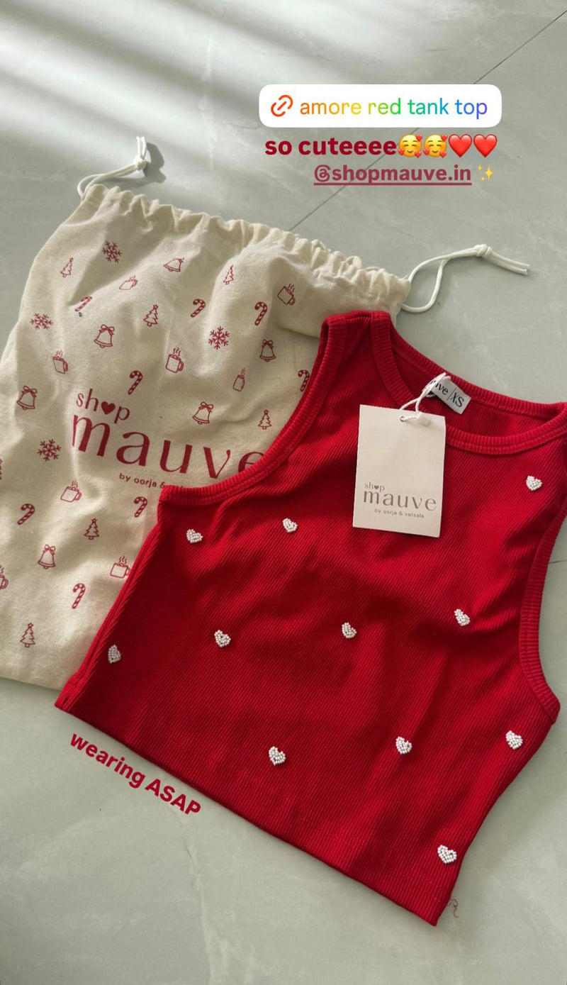 Amore Tank Top (Red)
