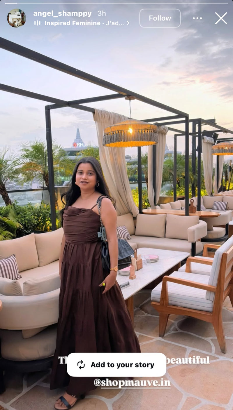 Sicily Dress (Brown)