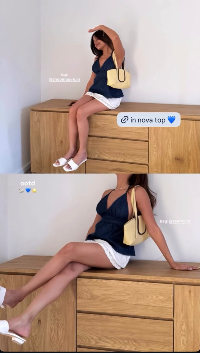 Nova Denim Top