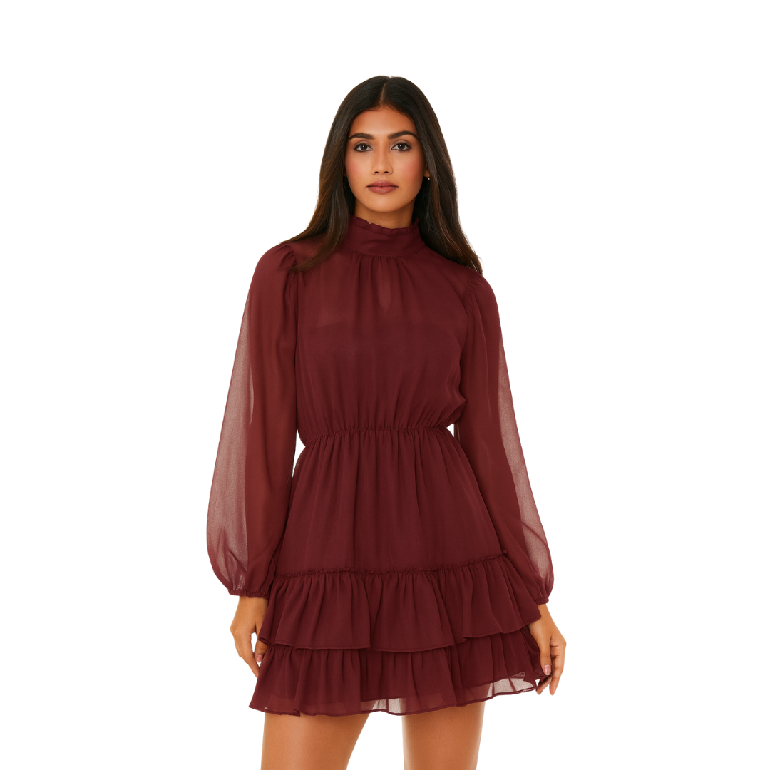 Celine Mini Dress (Purple)